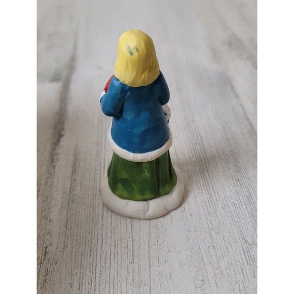 Ceramic blonde mom present gift village accessory xmas - Picture 3 of 5